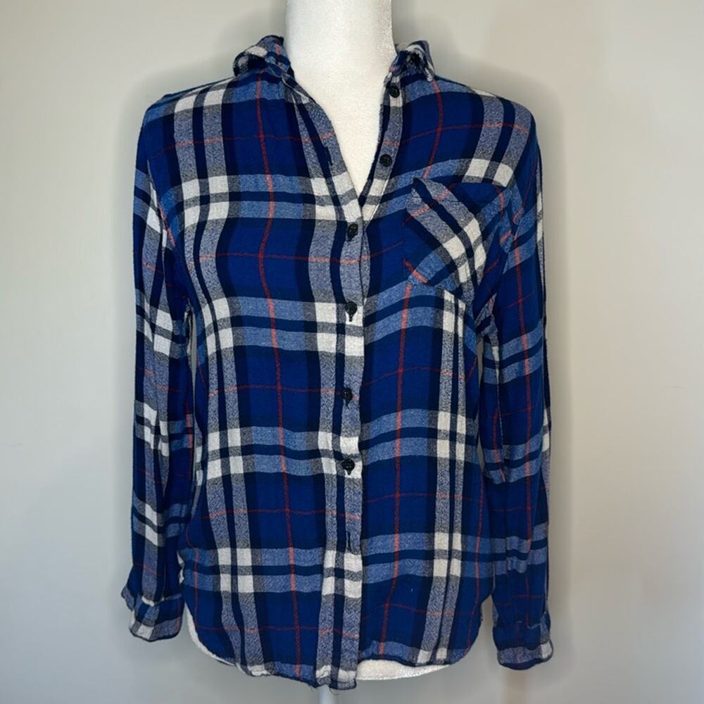 Topshop Plaid Top - Size 2